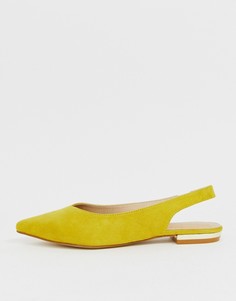 Ярко-желтые туфли с ремешком через пятку RAID - Agatha - Желтый