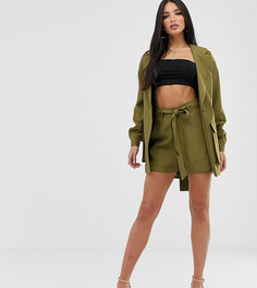 Шорты в стиле сафари ASOS DESIGN Tall - Зеленый
