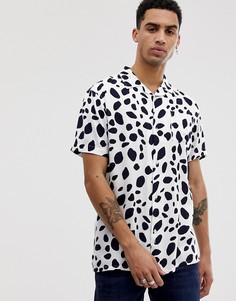 Белая рубашка с мраморным принтом Bellfield - Белый