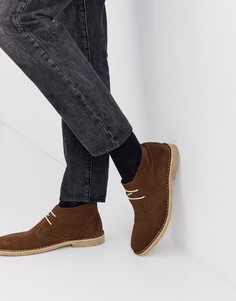 Коричневые замшевые дезерты ASOS DESIGN - Коричневый