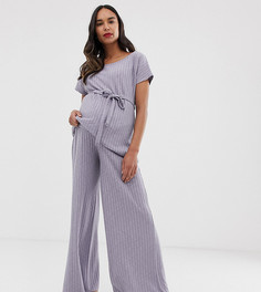 Комбинируемые широкие брюки для дома ASOS DESIGN Maternity - Синий