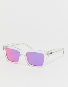 Белые квадратные солнцезащитные очки Quay Australia - Белый