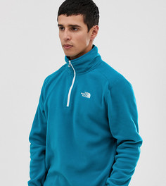 Синий флисовый свитшот с молнией 1/4 The North Face 100 Glacier эксклюзивно для ASOS - Зеленый