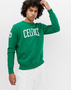 Зеленый свитшот с логотипом на груди New Era NBA Boston Celtics - Зеленый