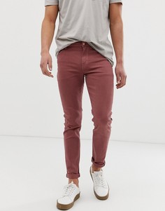 Розовые джинсы скинни ASOS DESIGN - Розовый