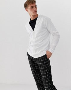 Белый хлопковый кардиган ASOS DESIGN - Белый
