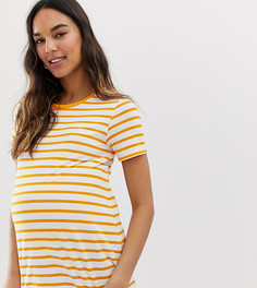 Футболка с круглым вырезом в полоску ASOS DESIGN Maternity - Мульти