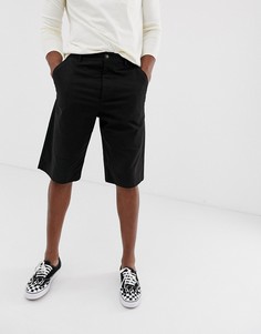 Черные свободные шорты чиносы ASOS DESIGN - Черный