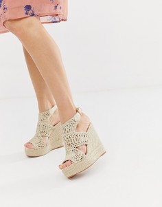 Эспадрильи на танкетке Glamorous - Бежевый