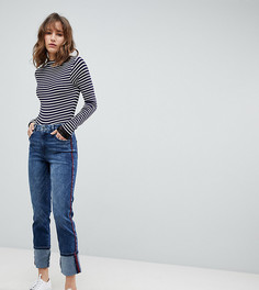 Прямые джинсы с контрастными полосками Esprit - Синий