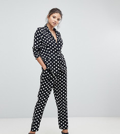 Брюки-сигаретки в горошек Missguided - Мульти