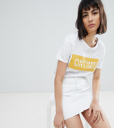 Белая джинсовая юбка на пуговицах River Island - Белый