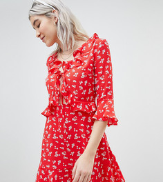 Приталенное платье Boohoo - Красный