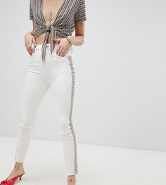 Джинсы скинни с декоративной отделкой River Island Harper - Белый