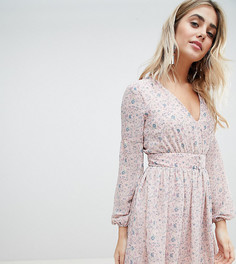 Шифоновое платье с цветочным принтом Missguided - Розовый