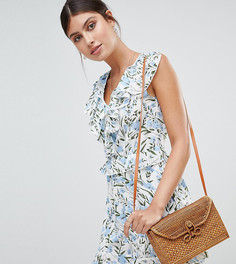 Ромпер с цветочным принтом и оборкой PrettyLittleThing - Белый