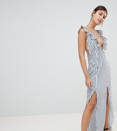 Платье макси в полоску PrettyLittleThing - Розовый