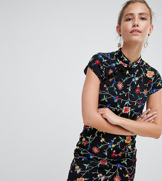 Платье с цветочной вышивкой Miss Selfridge - Мульти