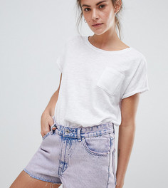 Розовые выбеленные джинсовые шорты Pull&Bear - Розовый