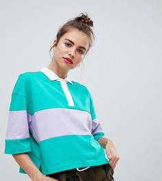 Зеленый топ регби Pull&bear - Зеленый