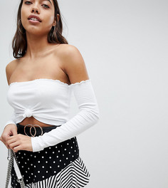 Кроп-топ с открытыми плечами Missguided - Белый