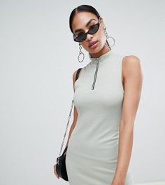 Платье мини в рубчик PrettyLittleThing - Зеленый