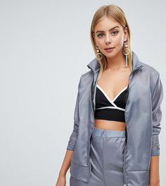 Серая куртка на молнии PrettyLittleThing - Серый