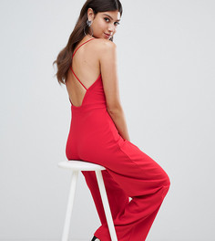 Красный комбинезон с широкими штанинами PrettyLittleThing - Красный