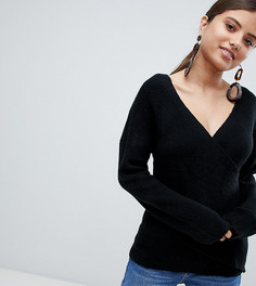 Черный джемпер с запахом Missguided - Черный