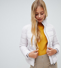 Серебристая дутая куртка Miss Selfridge - Серебряный