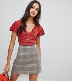 Топ с V-образным вырезом Miss Selfridge - Оранжевый