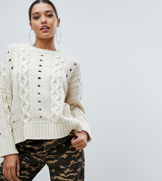 Светло-бежевый фактурный джемпер PrettyLittleThing - Светло-бежевый