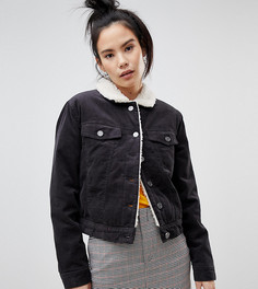 Вельветовая куртка Pull&Вear - Темно-синий Pull&Bear