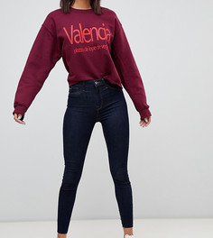Темные выбеленные джинсы скинни River Island - Синий