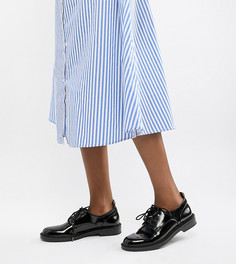 Лакированные броги Bershka - Синий