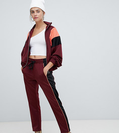 Джоггеры в стиле колор блок Bershka - Красный