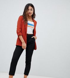 Брюки с отворотами Bershka - Черный