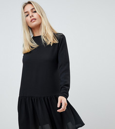Черное платье с длинными рукавами PrettyLittleThing - Черный