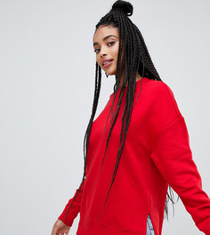 Oversize-свитшот с асимметричным краем Monki - Красный