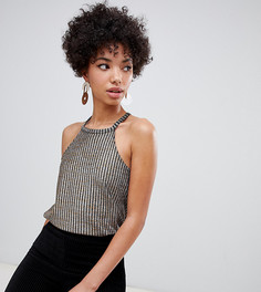 Золотистый топ River Island - Золотой