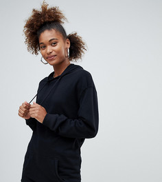 Худи черного цвета и удлиненного кроя Pull&bear - Черный