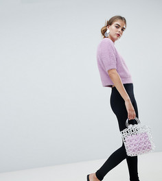 Черные леггинсы на флисовой подкладке New Look - Черный