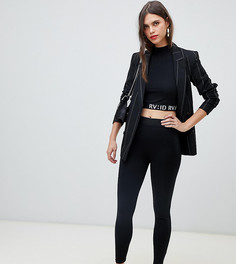Черные леггинсы из трикотажа понте River Island - Черный