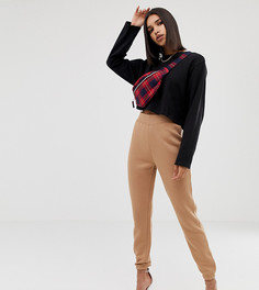 Джоггеры с завышенной талией Missguided - Бежевый