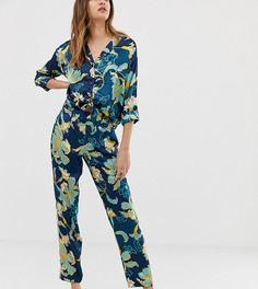 Пижамные брюки с принтом River Island - Синий