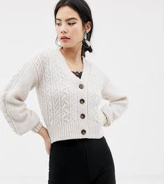 Укороченный кардиган кремового цвета Miss Selfridge - Кремовый