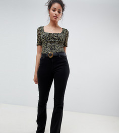 Черные расклешенные джинсы скинни Miss Selfridge - Черный