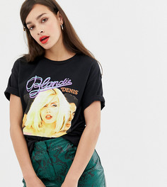 Футболка с принтом Дебби Харри Bershka - Черный