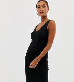 Черное облегающее платье миди Miss Selfridge - Черный