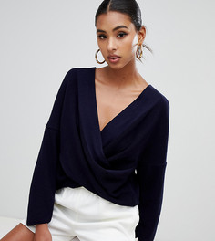 Темно-синий джемпер с перекрученной отделкой Boohoo - Темно-синий